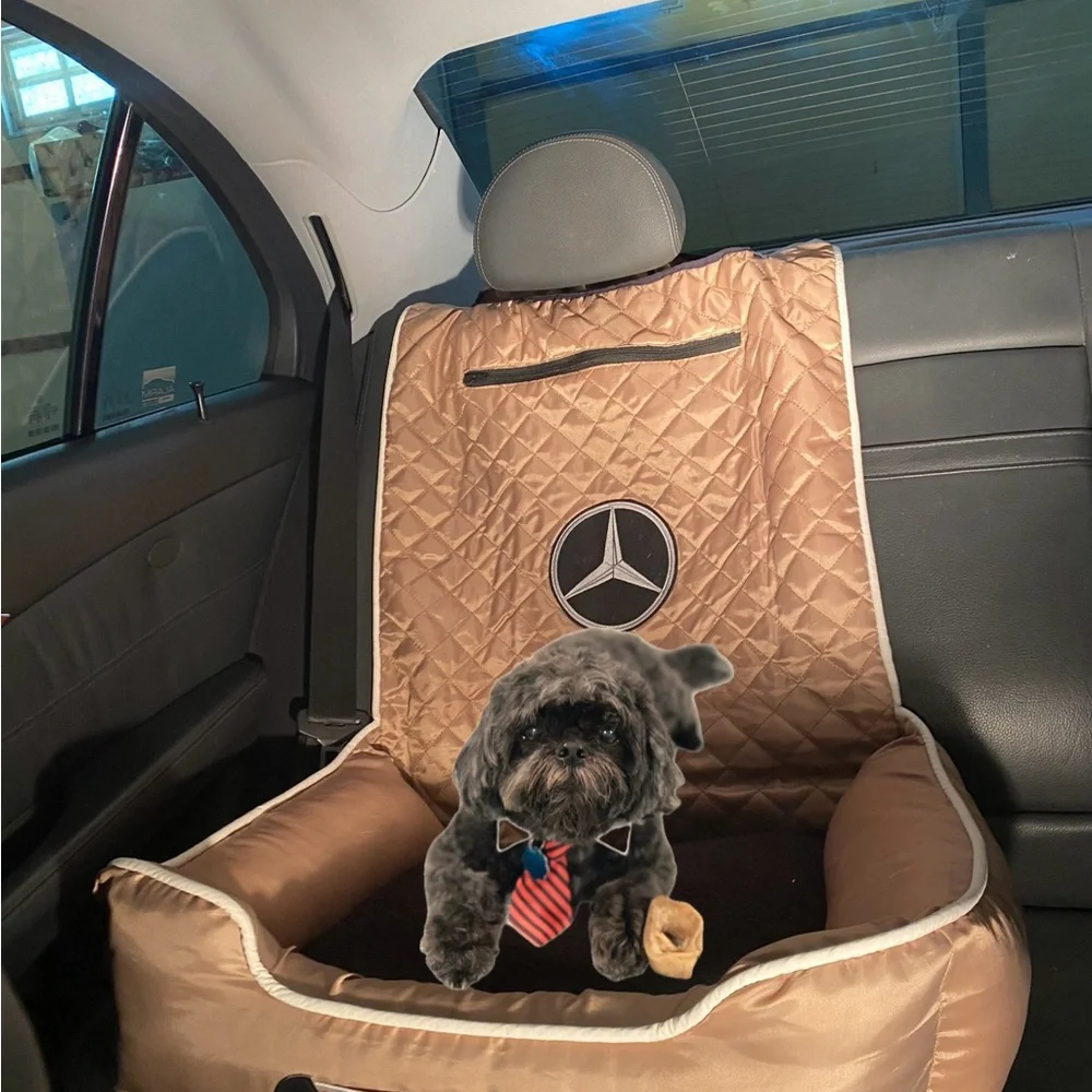 Mercedes Benz Satin Travel Dog Bed